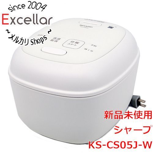 bn:12] SHARP ジャー炊飯器 3合炊き KS-CS05J-W ホワイト