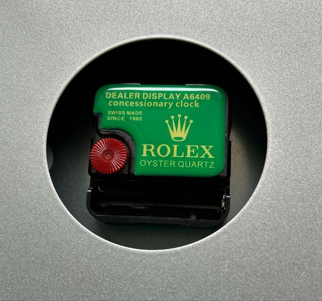 海外販促用ROLEX 掛け時計 ヨットマスターⅡ シルバー/ブルーベゼル