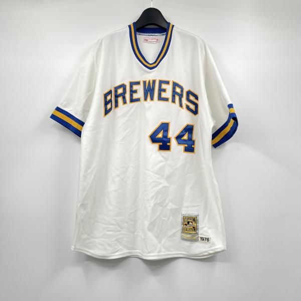 【中古】Mitchell&ness　BREWERS　44　ゲームシャツ ミッチェルアンドネス[17][240017767438] 中古】Mitchell&ness BREWERS 44 ゲームシャツ ミッチェルアンドネス