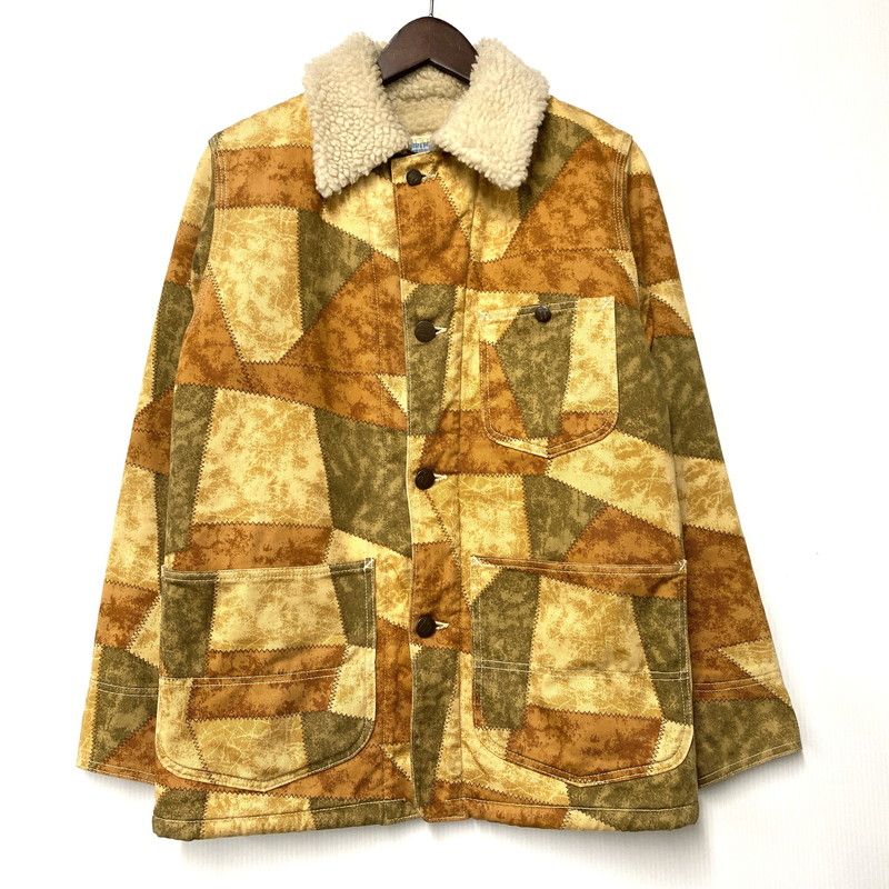 【中古品】WAREHOUSE ウエアハウス PATCH WORK PRINT BOA COVERALL パッチワークプリントボアカバーオール アウター 【145-260301-tt-08-izu】