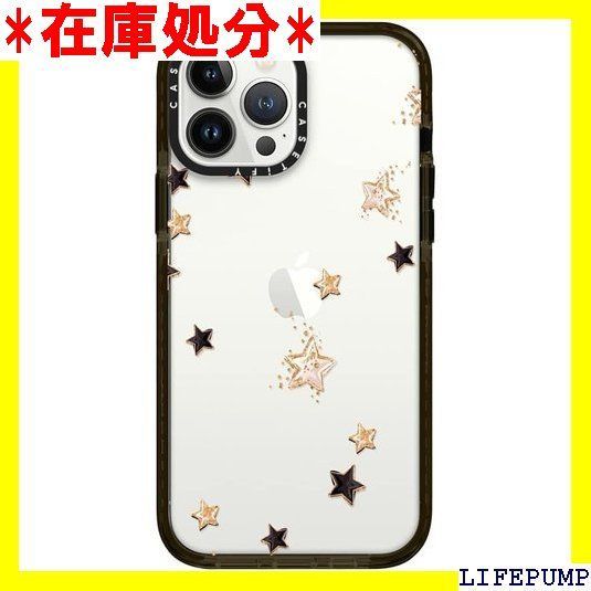 CASETiFY インパクトケース iPhone 13 Pro Max - New Year Winter Christmas Xmas Valentine Glam Fashion Girl - クリア ブラック 480