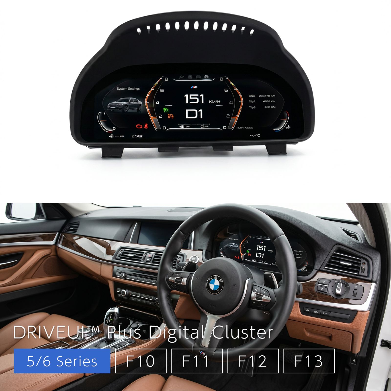 DRIVEUI™ Plus デジタルクラスター - BMW 6シリーズ M6 F06 F12 F13