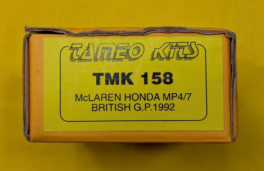 TAMEO Kits 1/43メタルキット マクラーレン MP4/7 ホンダ イギリスGP 1992 G.ゲルガー/A.セナ TMK158 TMK158
