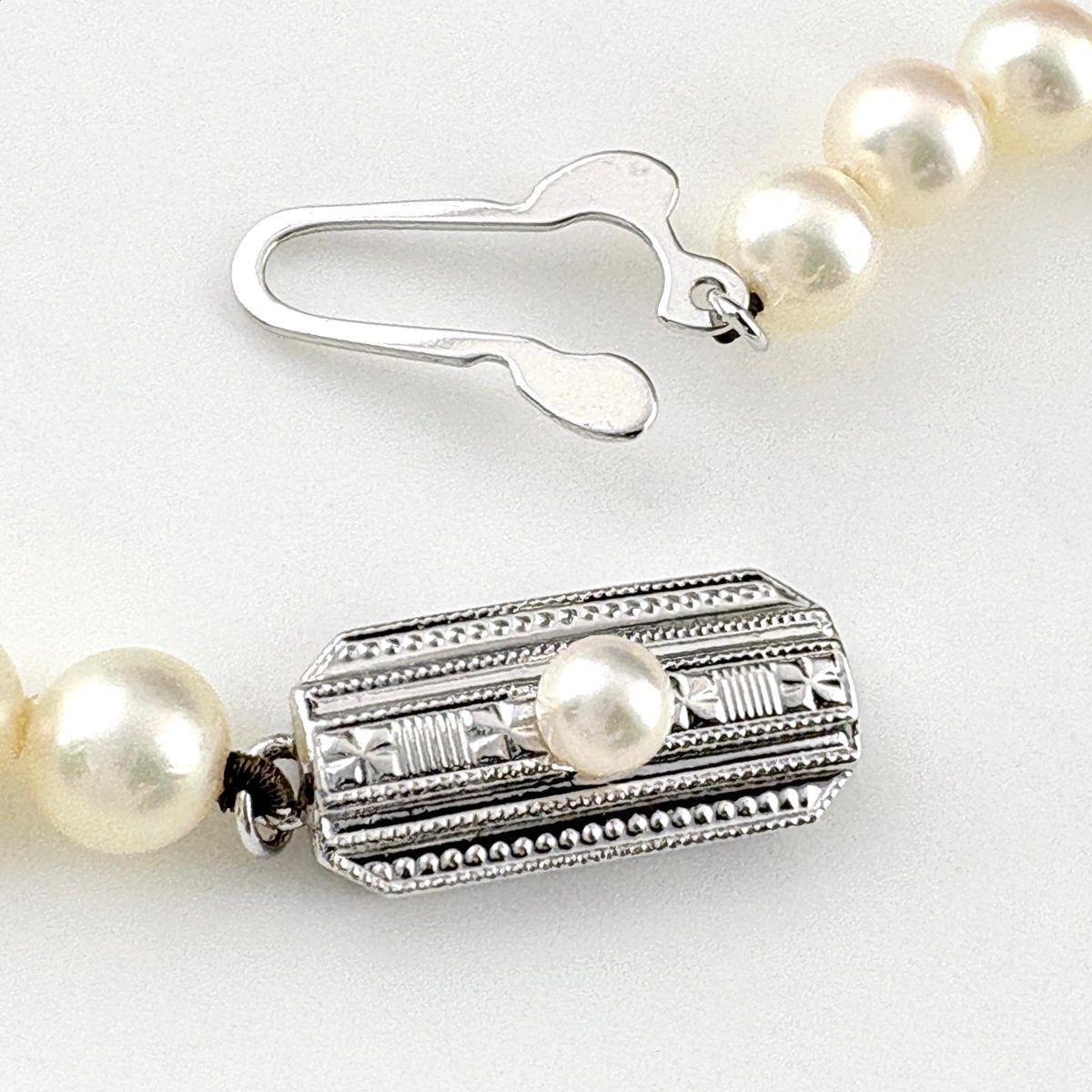 ミキモト MIKIMOTO パール ネックレス SV シルバー 真珠 ネックレス SV 