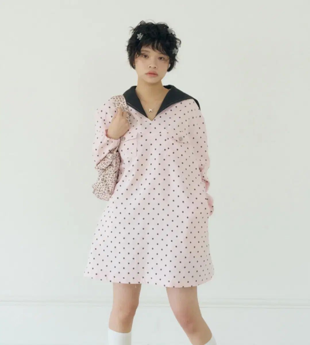 チュールキーリ POLKA STAR PATCH SAILOR DRESS 出品