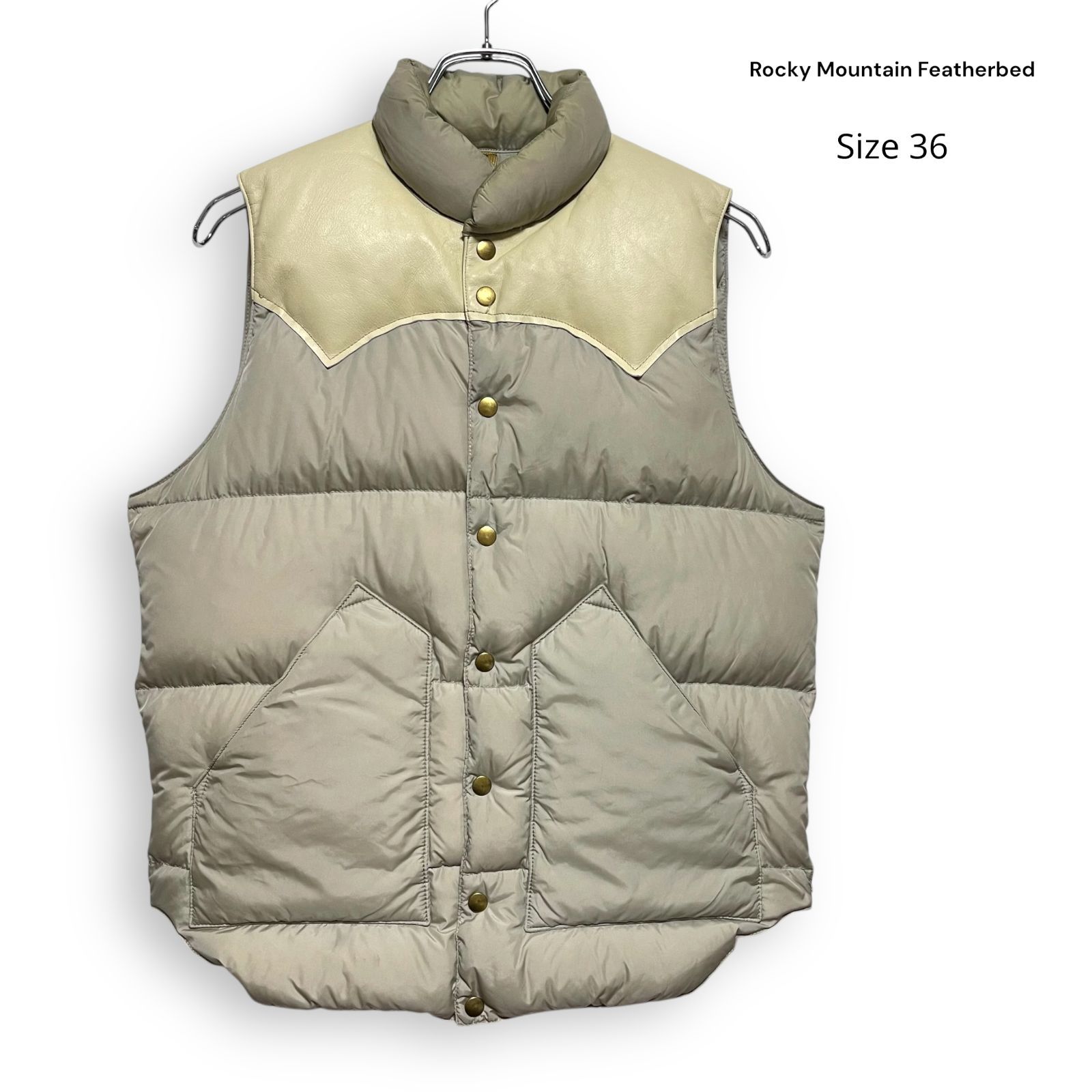 別注ROCKY MOUNTAIN FEATHERBED ダウンベスト サイズ36 楽天市場