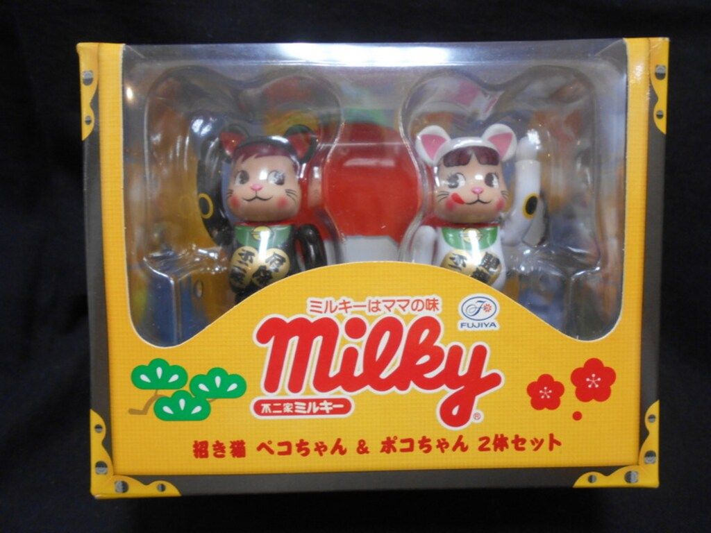 MEDICOMTOY BE@RBRICK 招き猫 ペコ&ポコちゃん 2体セット 100% - メルカリ
