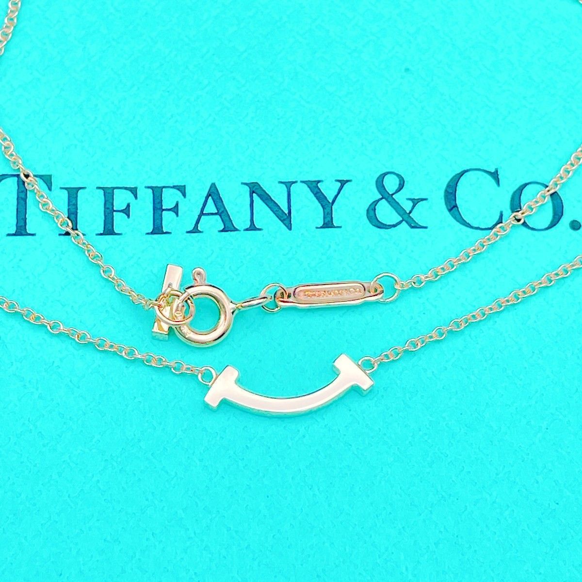 ◇ティファニー◇新品仕上済 Tiffany&Co. Tスマイル ミニ ネックレス 