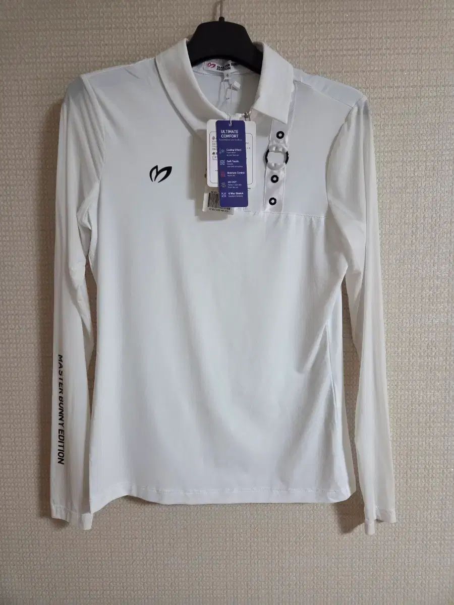 マスターバニーエディション レディース 白 ゴルフ 長袖Tシャツ