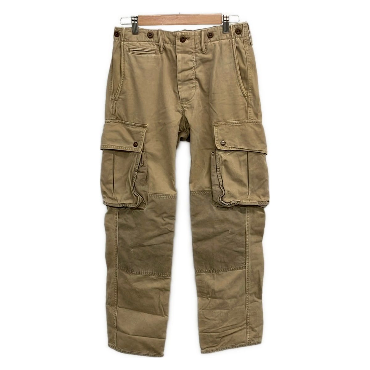 POLObyRalphLauren(ポロラルフローレン) パンツ サイズ28/30 - ベージュ フルレングス/カーゴパンツ/ボタンフライ