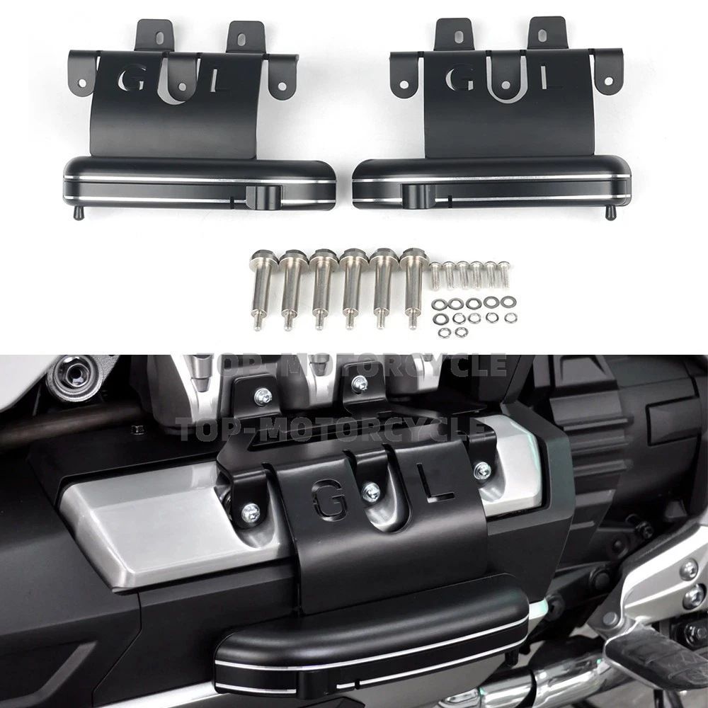 送料無料ホンダ(Honda) ゴールドウイング(Gold Wing)GL1800 F6B 2018-2024専用ステンレス製折りたたみ式フットペグエンジンガードステップ） ブラック 耐衝撃・防錆・滑り止め加工足元保護 ツーリング疲労軽減 ドレスアップ効果抜群！ 42,899円