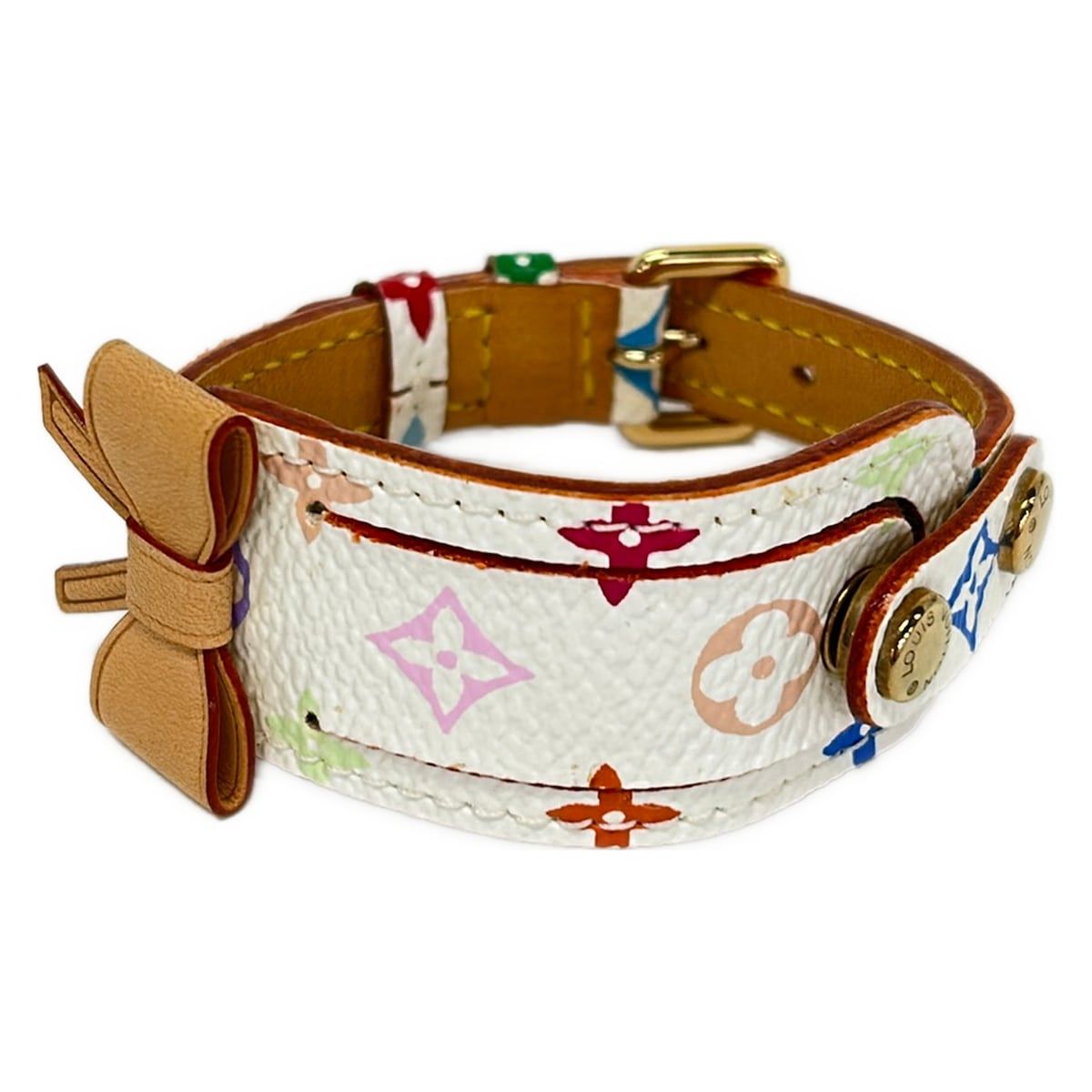 LOUIS VUITTON(ルイヴィトン) ブレスレット モノグラムマルチカラー美品 ブラスレ・ポルト アドレス M92594 ブロン