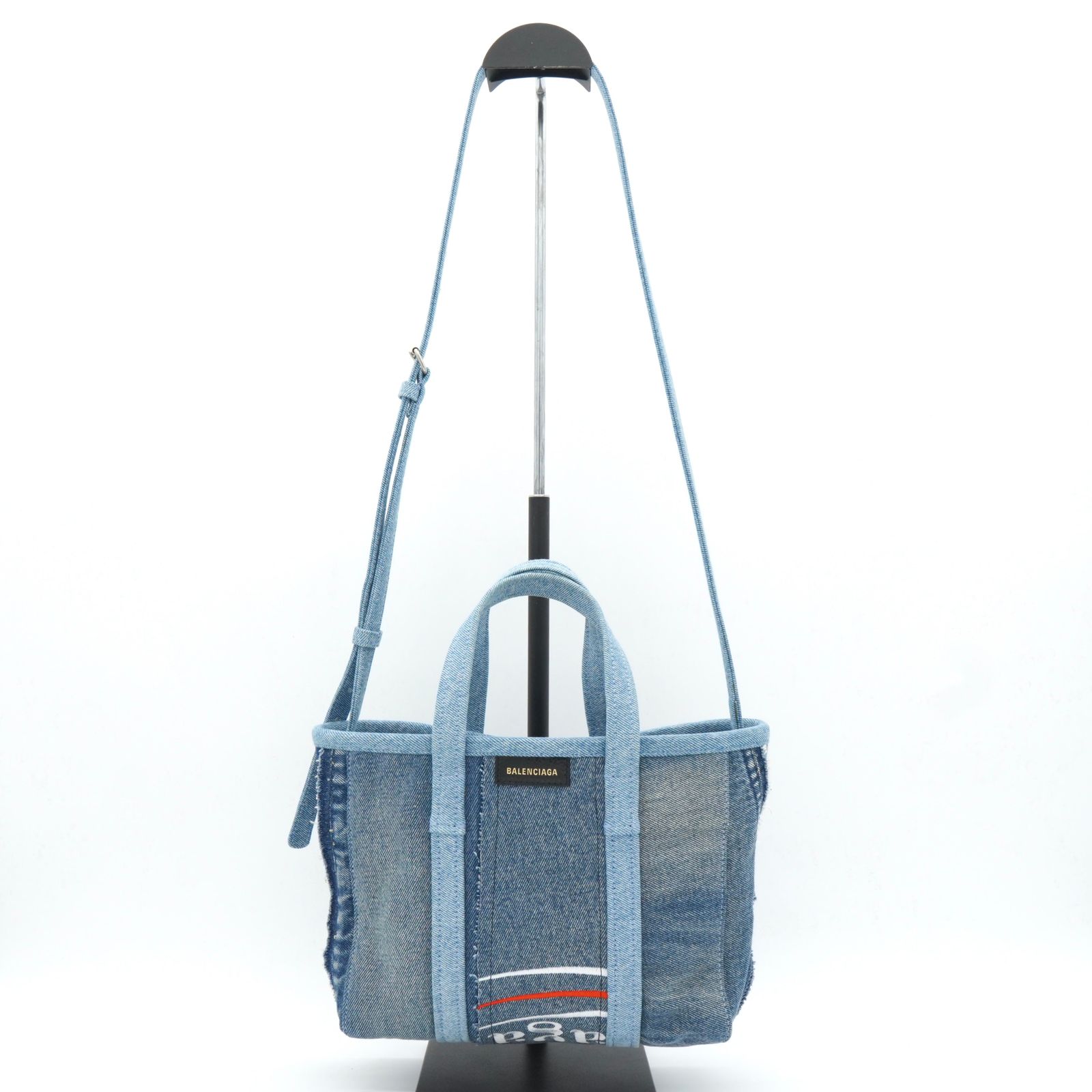 バレンシアガ バルベス デニム 2way ハンドバッグ ショルダーバッグ 