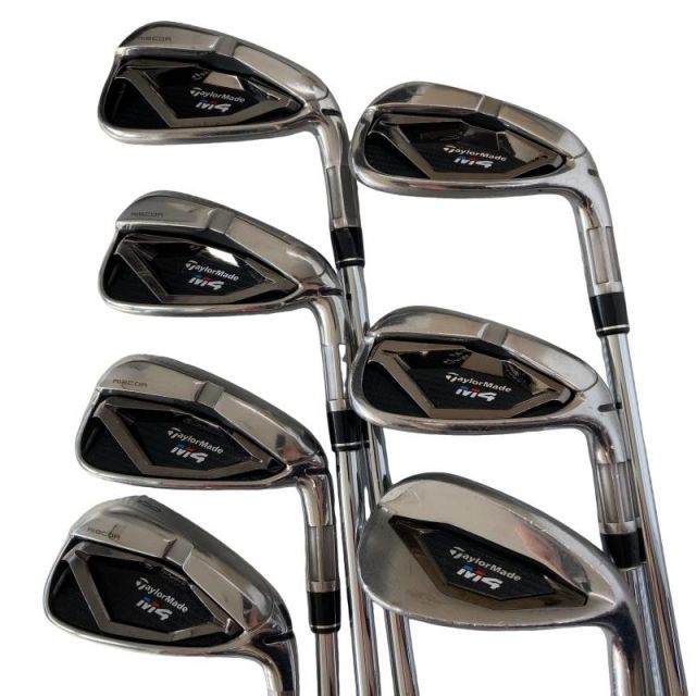 【中古】 テーラーメイド M4 8S アイアンセット IR RE-AX 90 STEEL JAPAN・SPEC(アイアン) (フレックスS) メンズ 男性用 右利き 右用 Cランク ゴルフクラブ