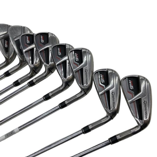 【中古】 テーラーメイド M6 8S アイアンセット IR RE-AX 85 STEEL (フレックスS) メンズ 男性用 右利き 右用 Cランク ゴルフクラブ