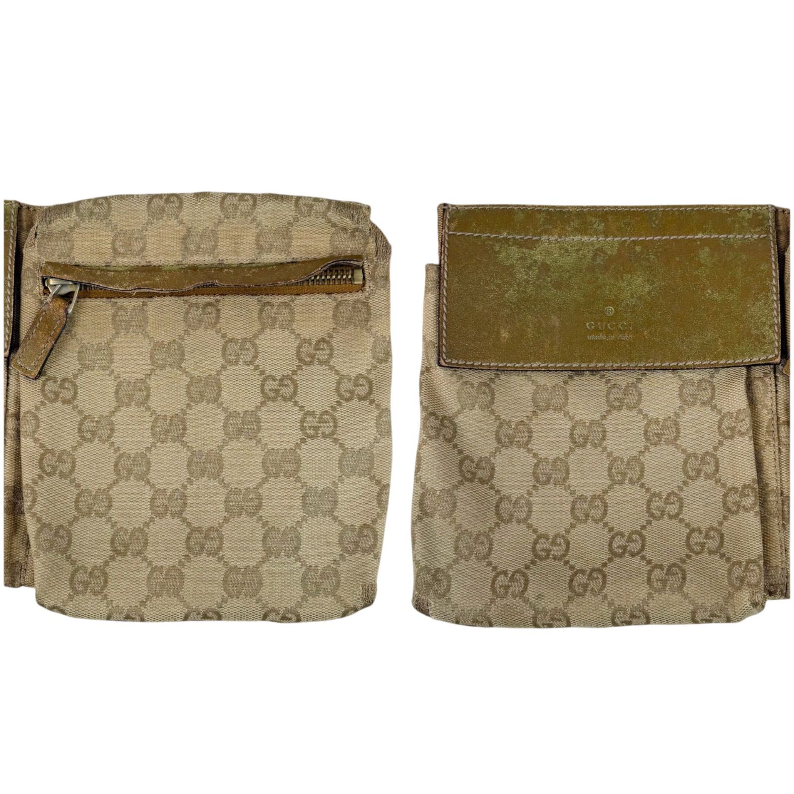 グッチ GUCCI GGキャンバス ウエストポーチ クロスボディバッグ