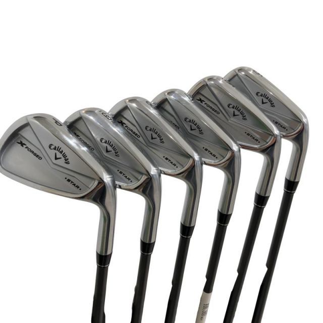 【中古】 キャロウェイ X FORGED STAR(2024) 6S アイアンセット IR リシャフト (フレックスその他) メンズ 男性用 右利き 右用 Cランク ゴルフクラブ 55,622円