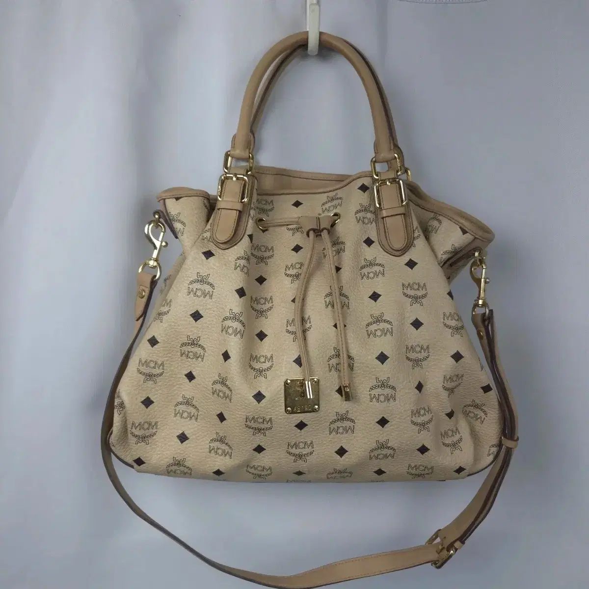 城あり) 40*35 MCM ビセト 巾着バッグ トートバッグ クロスバッグ 