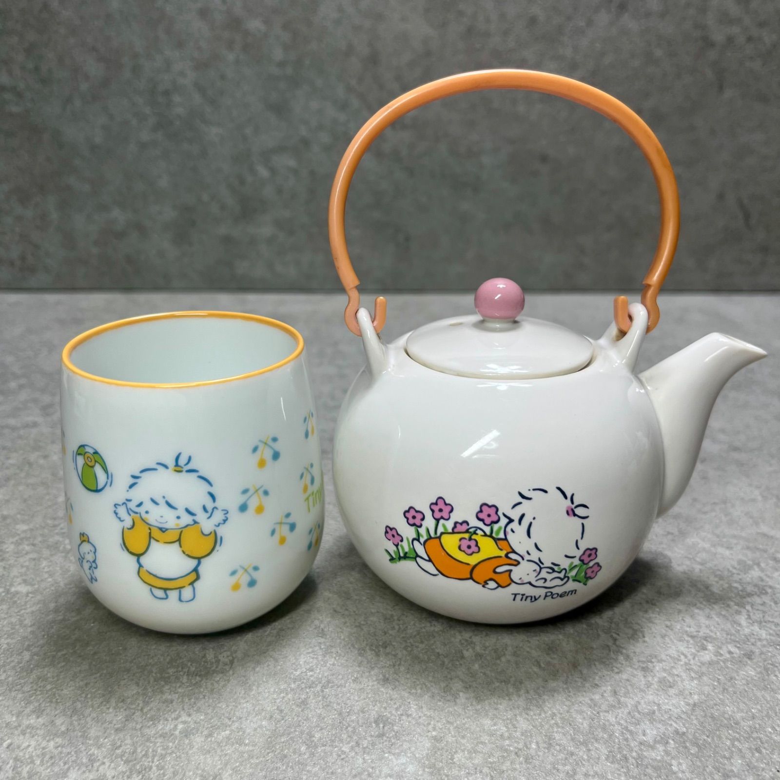 風の子さっちゃん タイニーポエム 急須 湯呑み 食器 昭和レトロ