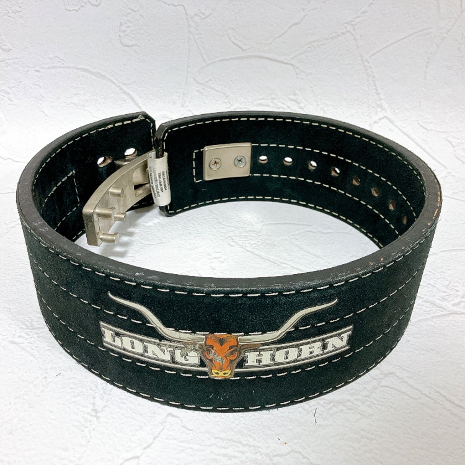 TITAN Longhorn TexasBelts TORO パワーリフティングベルト 10mm 4本爪バックル 全長90cm 本革 レザー トレーニングベルト 筋トレ