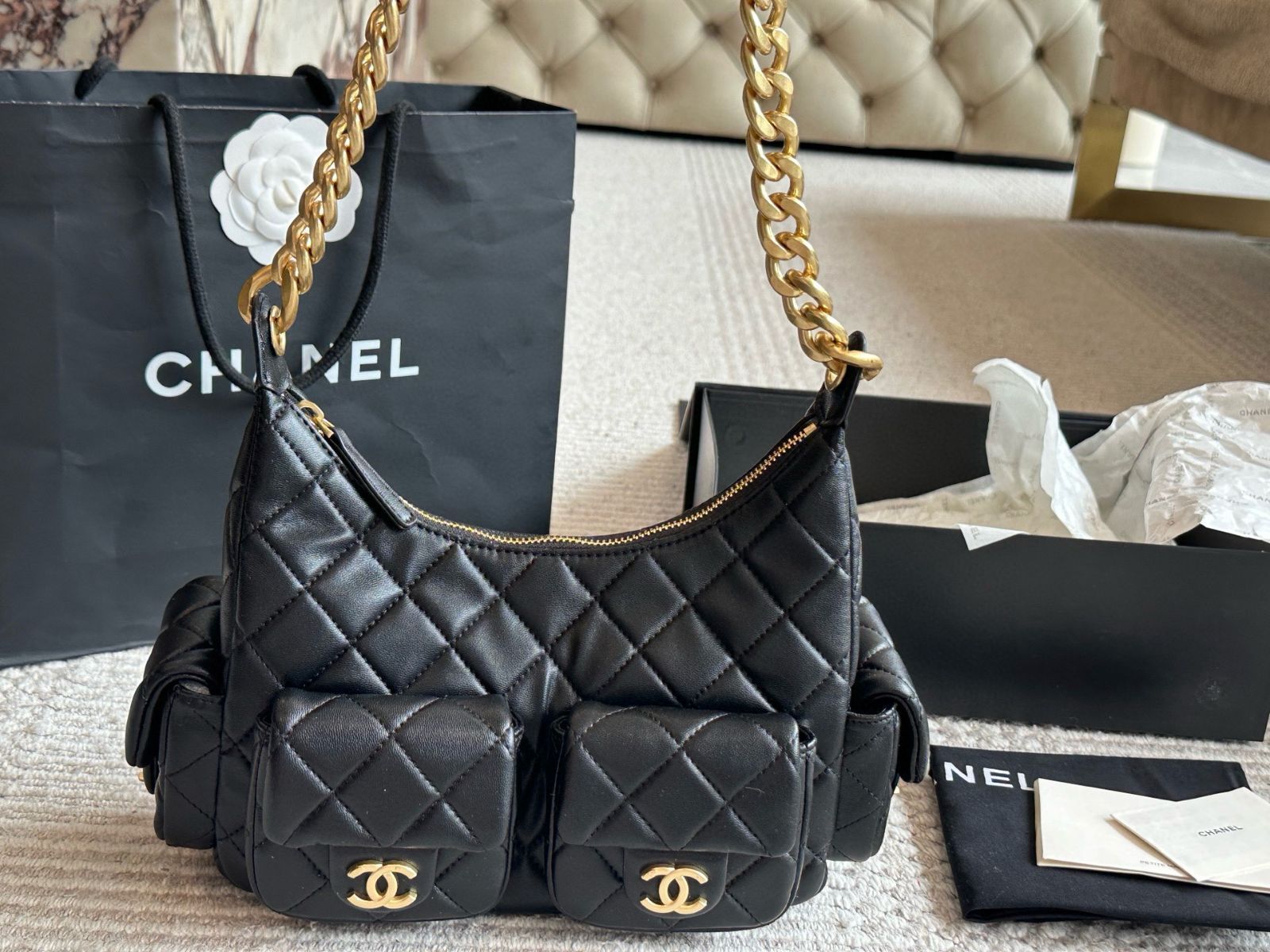 【今日特価】Chanel Vintage Bowling Bag ヴィンテージ ボウリング バッグ