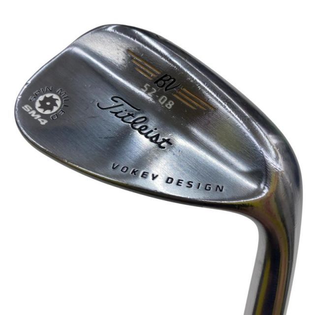 【中古】 タイトリスト VOKEY SPIN MILLED SM4 ツアークロム 52°/08° ウェッジ WG NS PRO 950GH (フレックスS) メンズ 男性用 右利き 右用 Cランク ゴルフクラブ