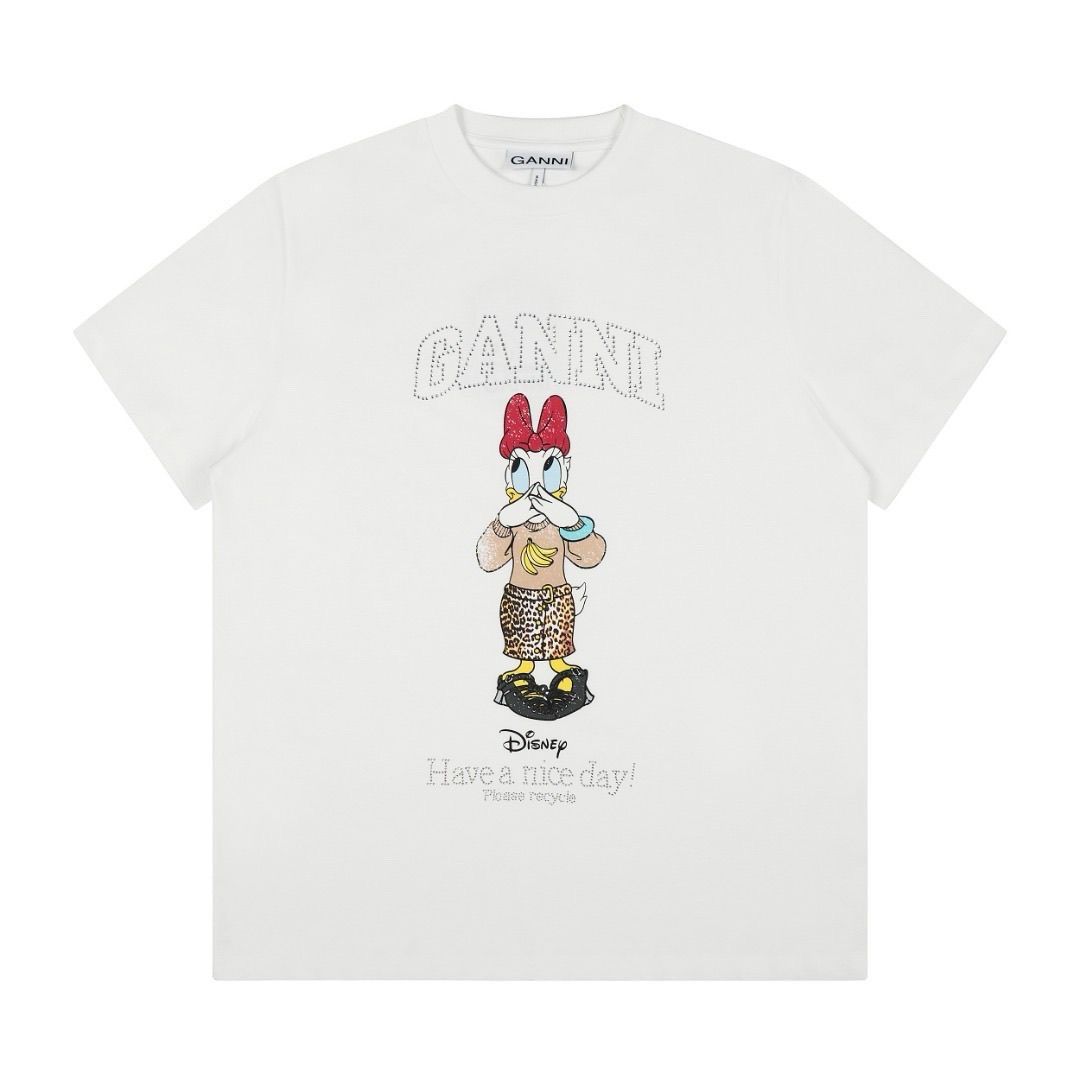 【予約商品】GANNIガニー × Disney デイジーダック コミック プリント Tシャツ オーガニックコットン