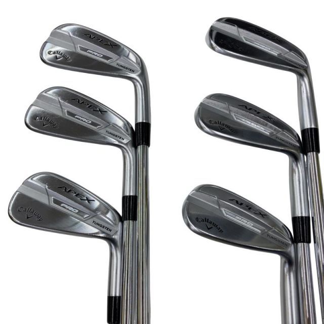 【中古】 キャロウェイ APEX PRO(2021) 6S アイアンセット IR 純正特注シャフト (フレックスS) メンズ 男性用 右利き 右用 Cランク ゴルフクラブ