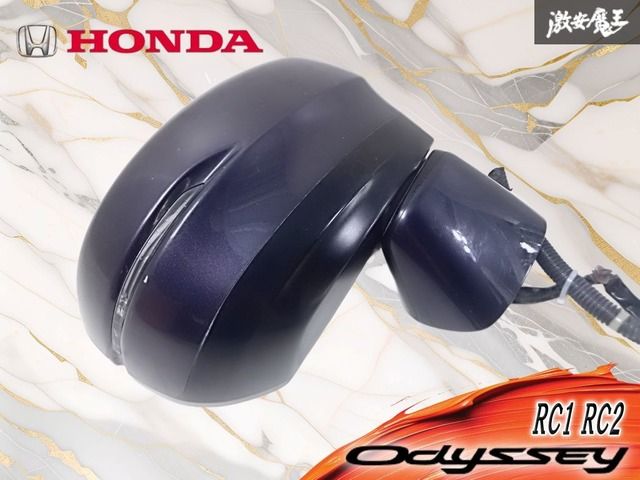 //動作OK★保証付//ホンダ 純正 RC1 RC2 オデッセイ サイドミラー ドアミラー 右 右側 運転席側 紺系 11ピン 037569 棚2I10