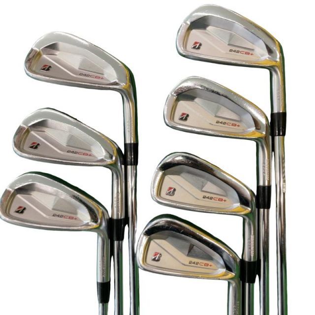 【中古】 ブリヂストン BRIDGESTONE 242CB+ 7S アイアンセット IR Dynamic Gold 95 (フレックスS) メンズ 男性用 右利き 右用 Cランク ゴルフクラブ