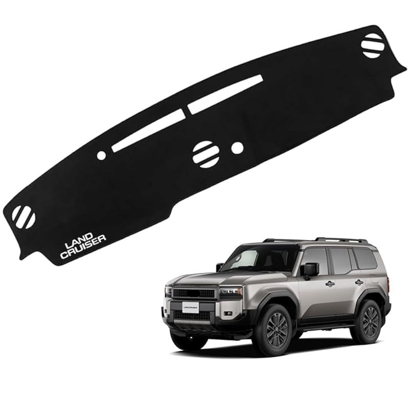 KOKATO 適用トヨタ ランドクルーザー 250系 ランクル 250系 2024年4月～現行 ダッシュボードマット 車輌専用設計 日焼け対策 劣化予防 映り込み対策 擦れ傷防止 マットポリエステル製 ロゴ付き マット内装カスタム アクセサリー 1