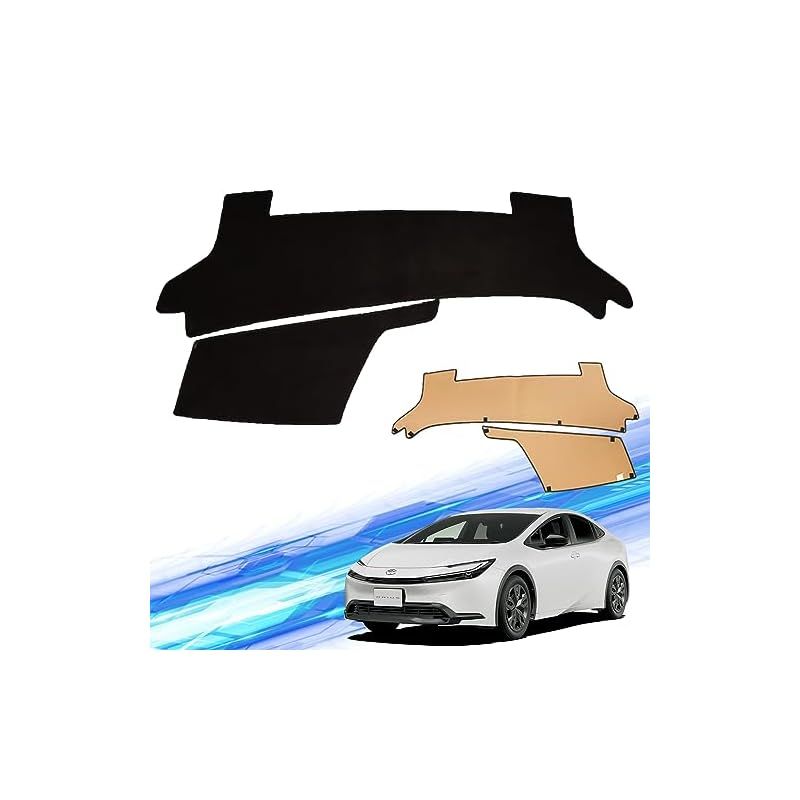 WeCar ダッシュボードマット トヨタ PRIUS プリウス 60系 ZVW60 MXWH60 専用 ダッシュマット ダッシュボードカバー 紫外線パッド ズレ防止 滑り止め付き 日焼け対策 車種専用設計 カー用品 スエード高級素材 無地 1
