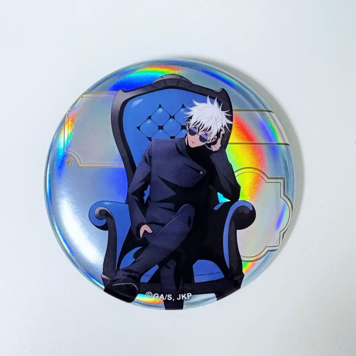 キャラクターグッズ 呪術廻戦 五条悟 ロフト PLAZA 缶バッジ chair Blue