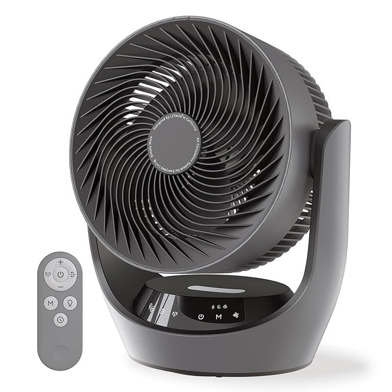 Polar Cedar サーキュレーター 静音 22dB DCモーター 360度首振り 30畳 充電式 コードレス 扇風機 バッテリー搭載 首振り 角度設定 4モード 9段階風量 タイマー リモコン付き 強力 冷房 パワフル送風 空気循環 DC 省エネ 常 1