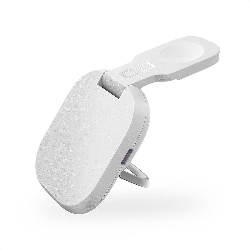 CIO NovaWave 3Way ワイヤレス充電器 3in1マグネット 最大7.5W iPhone 17 ／ Air ／ 16 ／ 15 ／ 14 ／ 13 ／ 12 ／ AppleWatch AirPods 充電器 スマホスタンド (ホワイト) 1