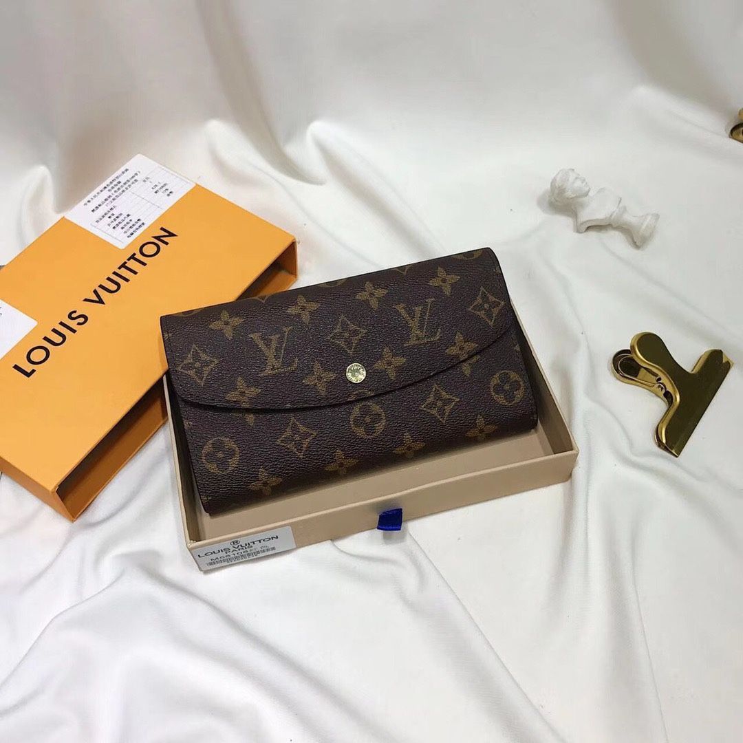 今日特価!LV 58108 黒と赤の三折り財布 全国送料無料(一部除く)