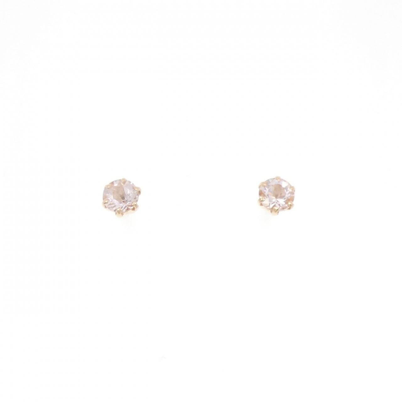 K18PG ベリル ピアス 0.32CT