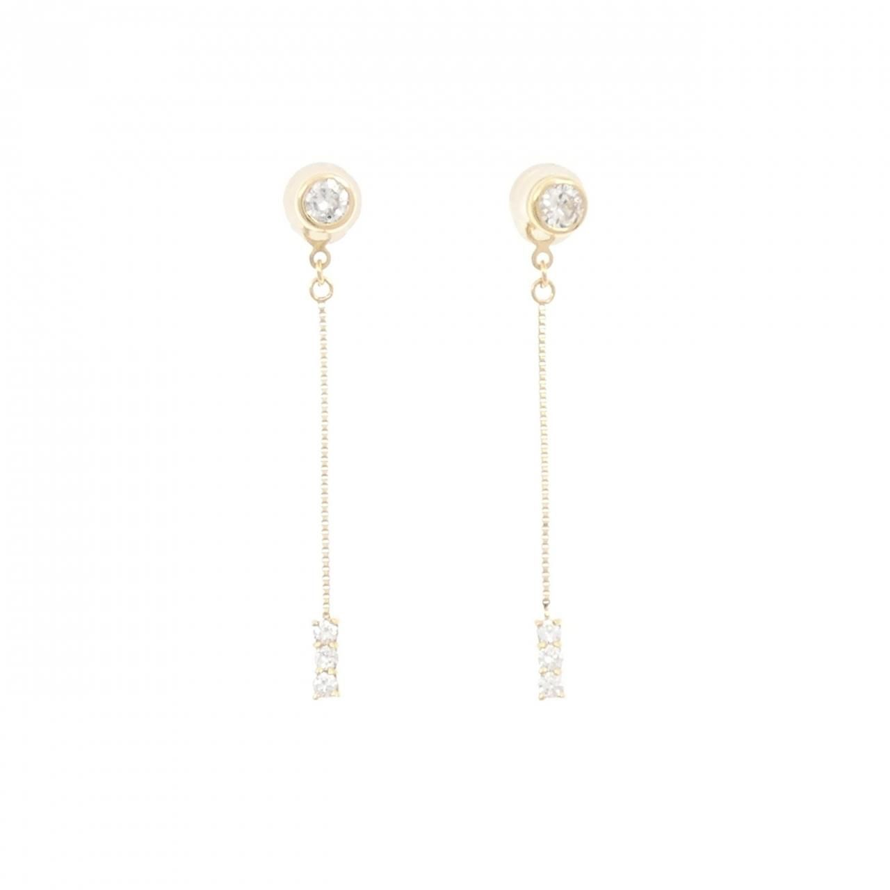 K18YG ダイヤモンド ピアス 0.32CT