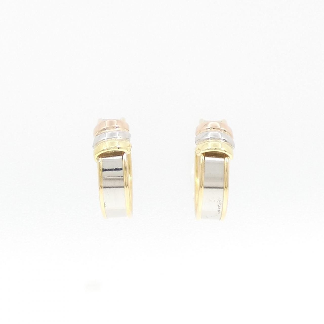 K18YG/PT900/K18PG フープ ピアス