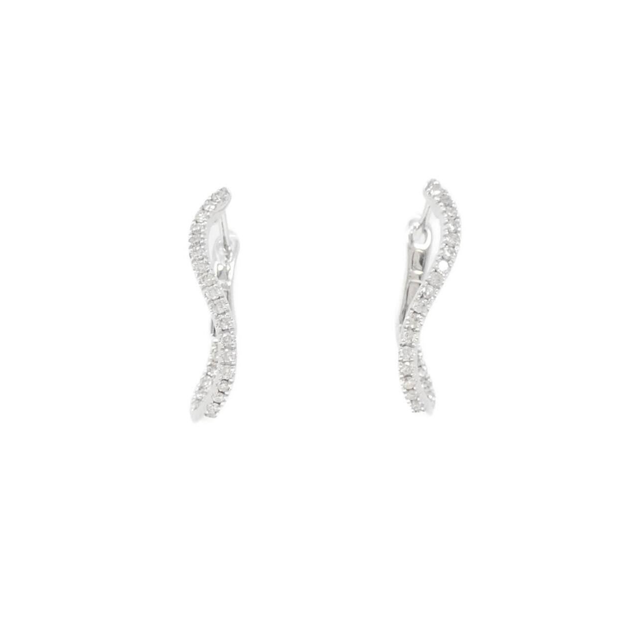 K18WG ダイヤモンド ピアス 0.20CT