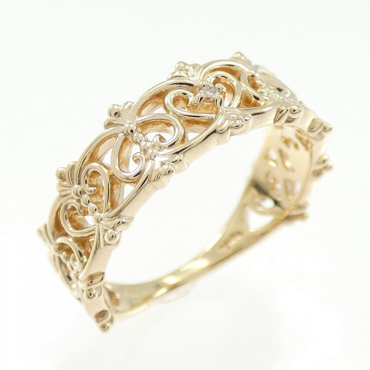 アガット ダイヤモンド リング 0.008CT