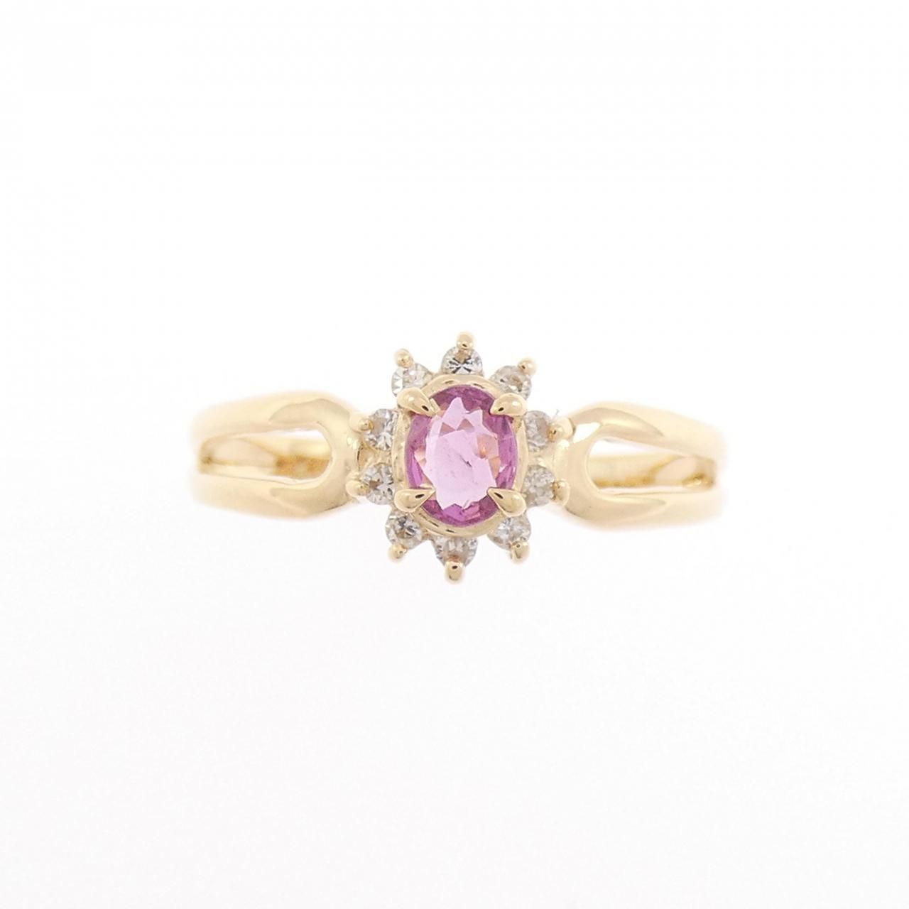 K18YG ルビー リング 0.19CT - メルカリ