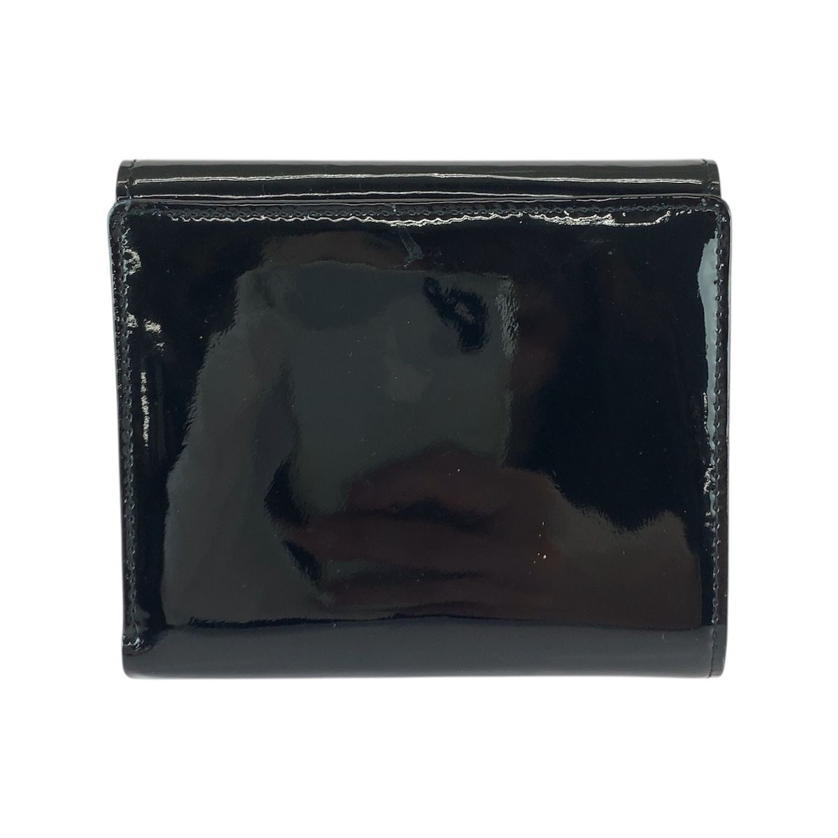 美品 VERSACE ヴェルサーチ サンバースト ブラック 黒 ゴールド金具 エナメル 折財布 コンパクトウォレット レディース 600056 【中古】 美品 VERSACE ヴェルサーチ サンバースト ブラック 黒 ゴールド金具
