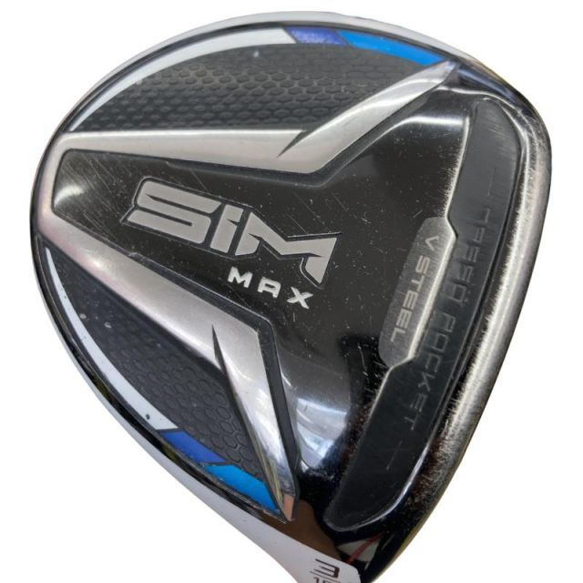 【中古】 テーラーメイド SIM MAX 3W フェアウェイウッド FW Diamana ZF60 (フレックスS) メンズ 男性用 右利き 右用 Dランク ゴルフクラブ