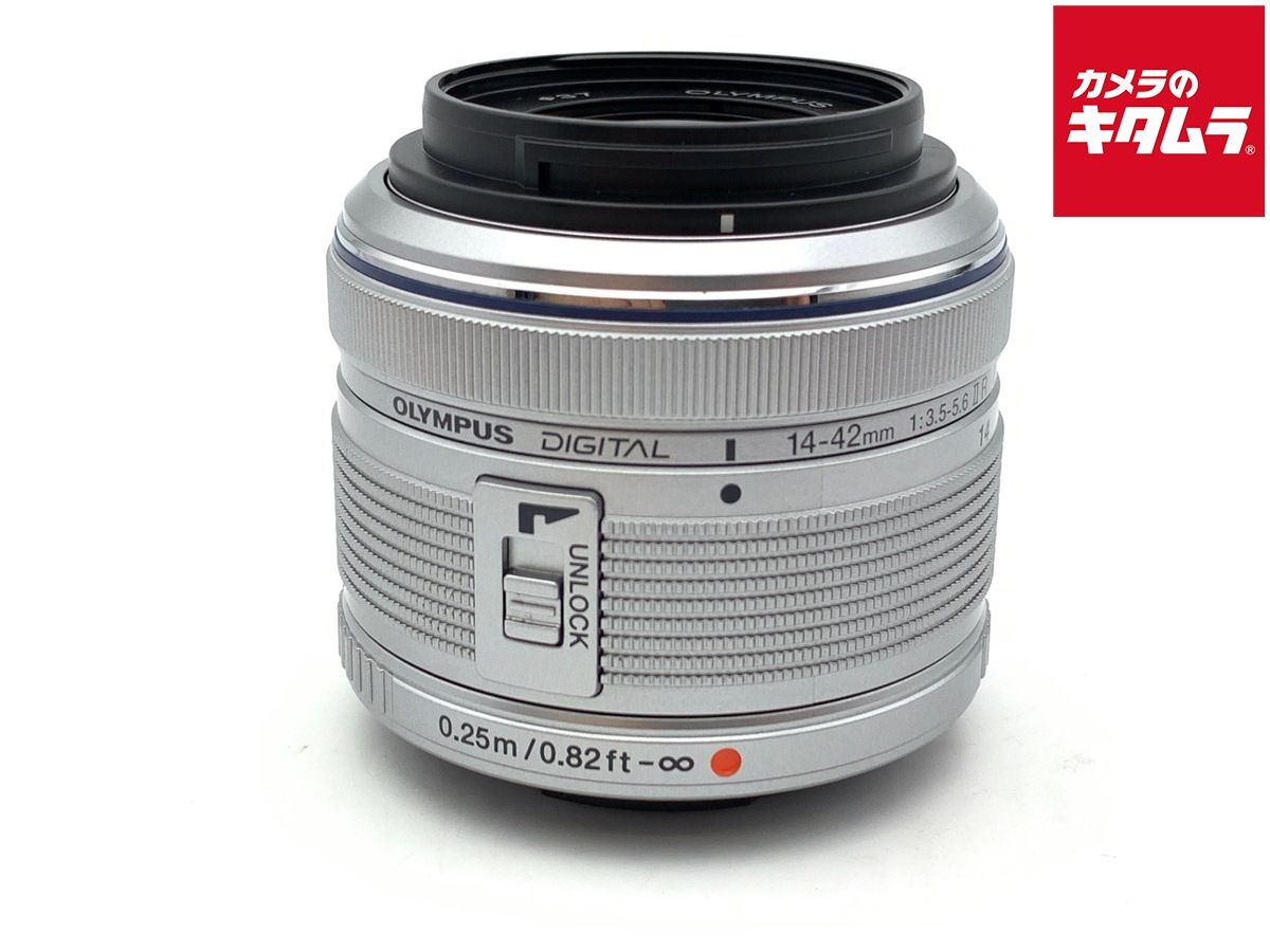 【中古】 【難あり品】 オリンパス M.ZUIKO DIGITAL 14-42mm F3.5-5.6 II R シルバー