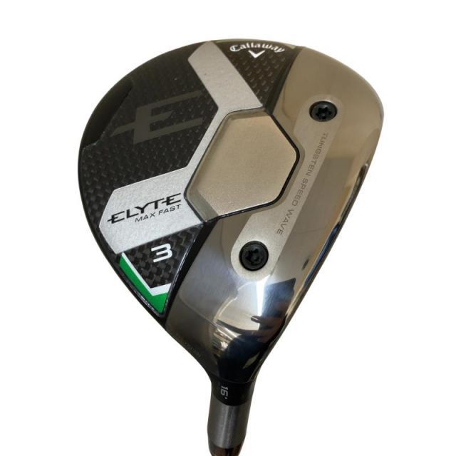 【中古】 キャロウェイ ELYTE MAX FAST 3W フェアウェイウッド FW LIN-Q GREEN 40 for CW(ELYTE FW) (フレックスSR) メンズ 男性用 右利き 右用 Cランク ゴルフクラブ