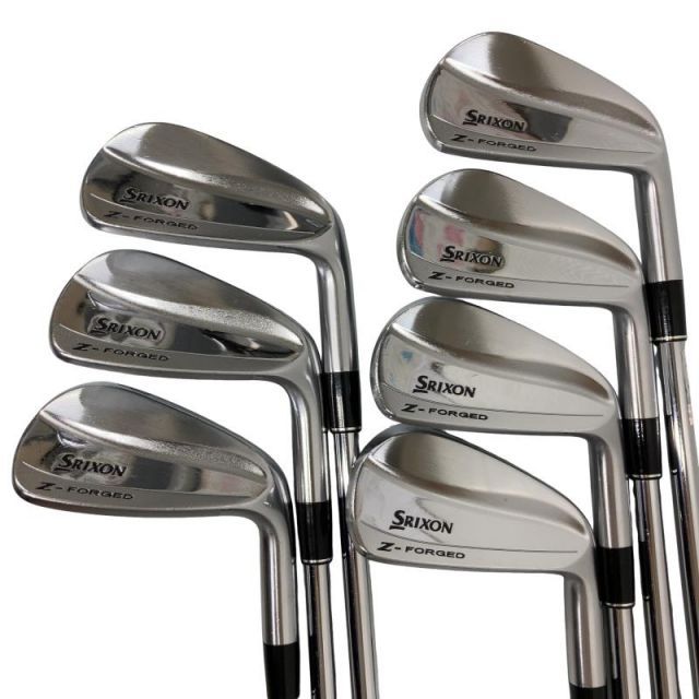 【中古】 ダンロップ SRIXON Z-FORGED 8S アイアンセット IR 純正特注シャフト (フレックスS) メンズ 男性用 右利き 右用 Cランク ゴルフクラブ