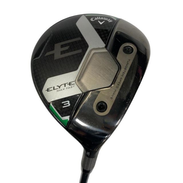 【中古】 キャロウェイ ELYTE MAX FAST 3W フェアウェイウッド FW LIN-Q GREEN 40 for CW(ELYTE FW) (フレックスR) メンズ 男性用 右利き 右用 Cランク ゴルフクラブ