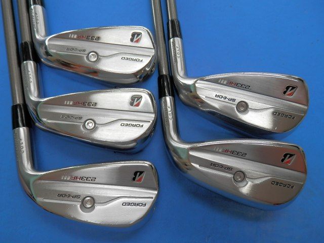 アイアンセット 即決 Ｂ２７ 中古良品 ブリヂストン ２３３ＨＦ　エアロテック スチールファイバー i８０ （Ｒ） ６‐９Ｉ・Ｐ ５本セット[5478]即発送