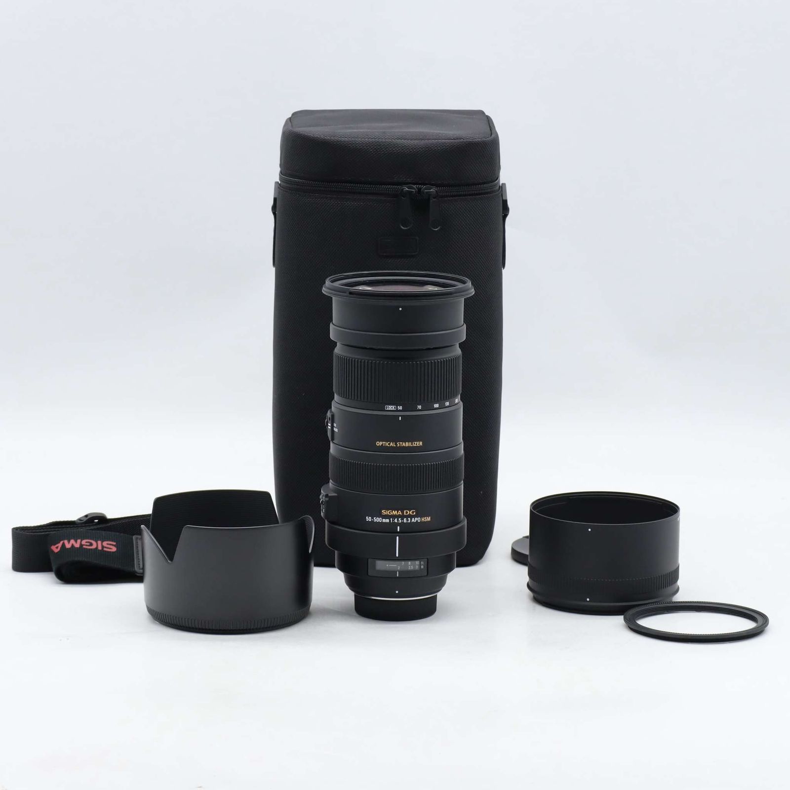 ほぼ新品☆ Sigma APO 50-500mm F4.5-6.3 DG OS HSM (ニコンF用) #1176 